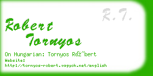 robert tornyos business card